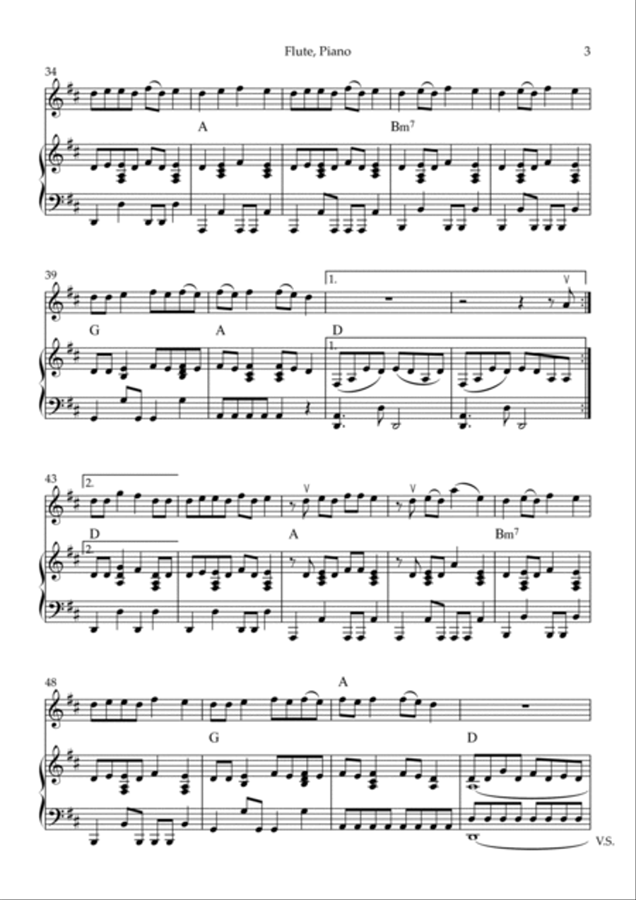 Love Story Flute scores gallery preview page 3