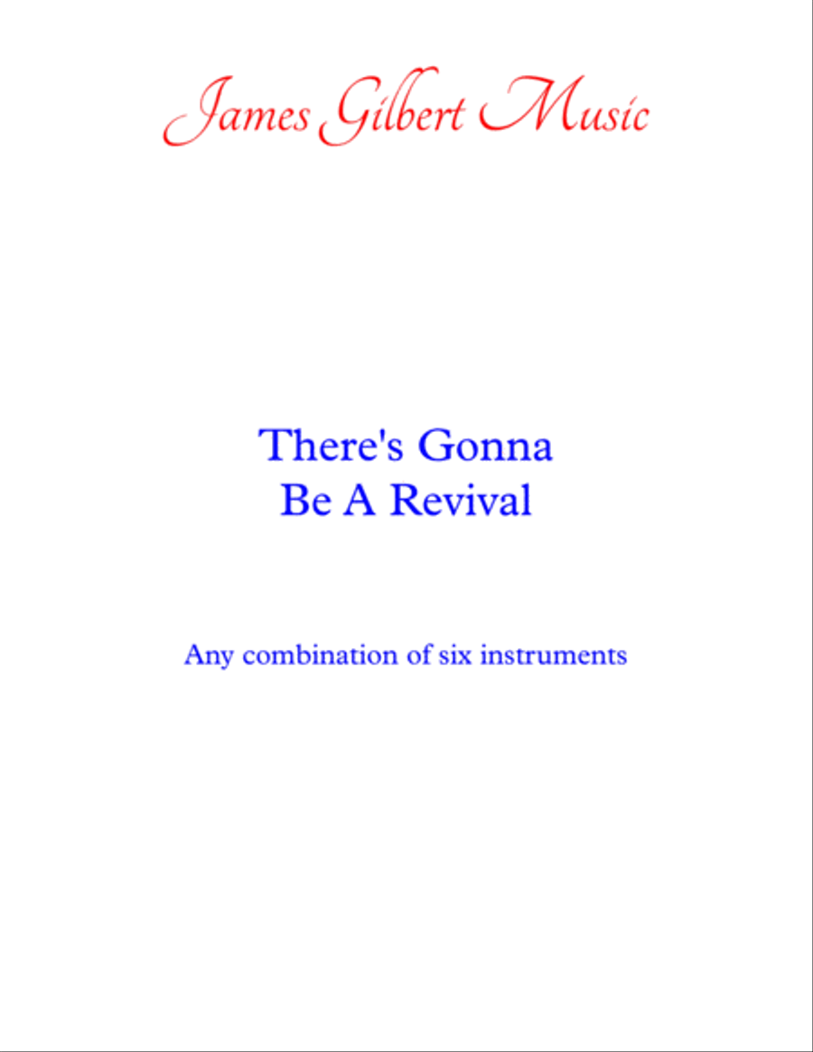 There's Gonna Be A Revival Praise scores gallery preview page 1