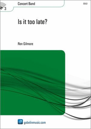Book cover for Is it too late?