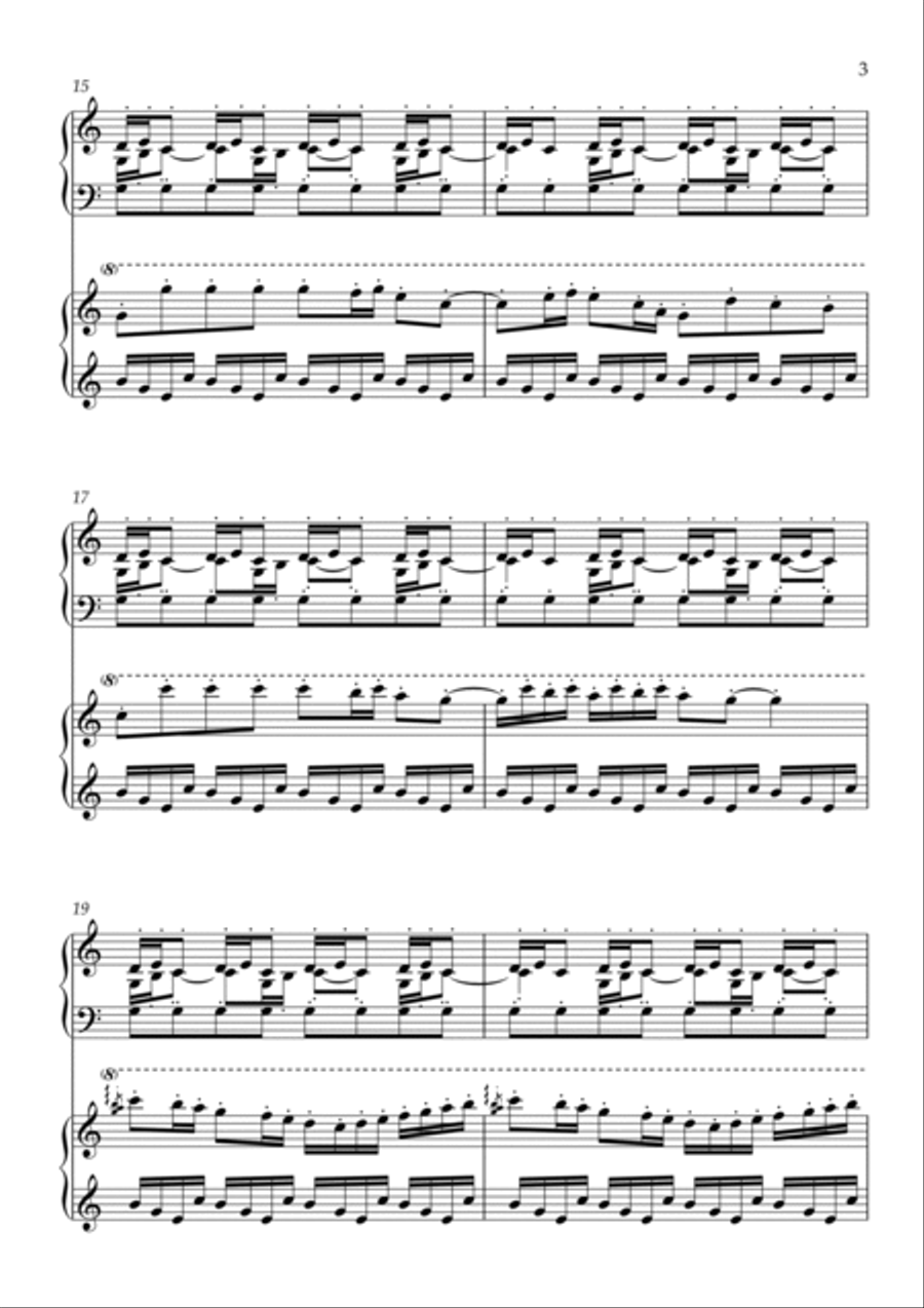 Thomas Crown Affair (Main Title Theme) Piano Duet scores gallery preview page 3