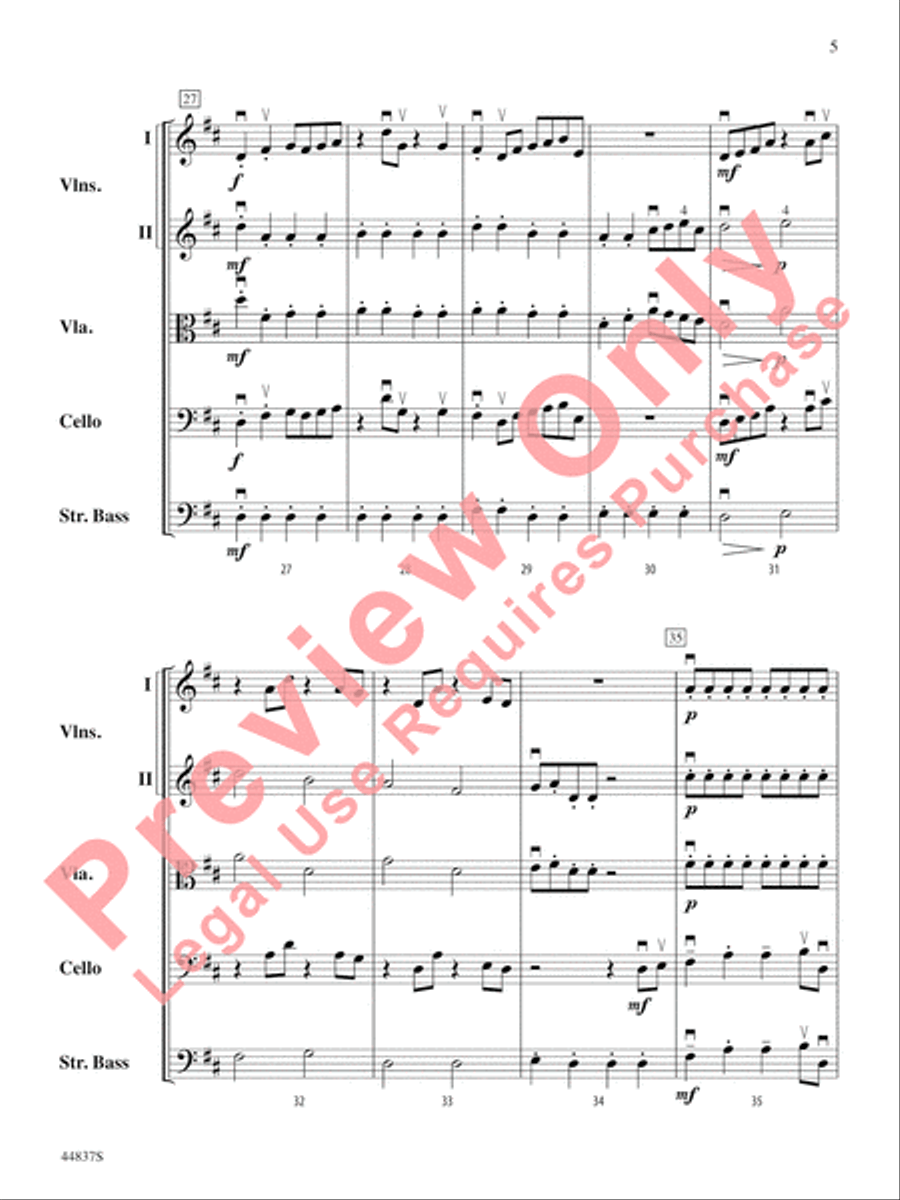 A Spark of Courage A Spark of Courage String Orchestra scores gallery preview page 6