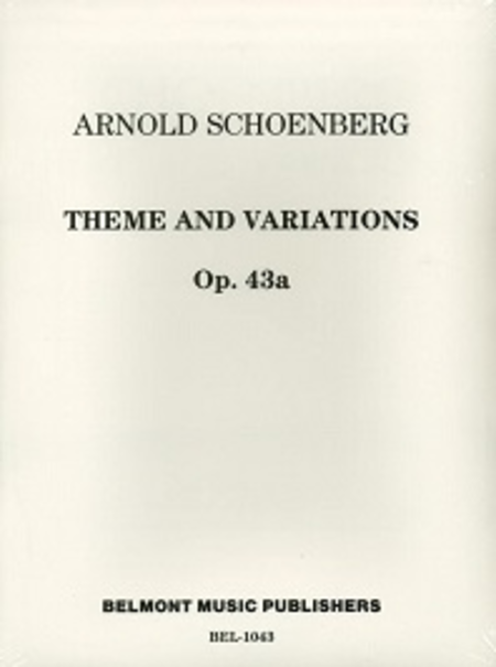 Theme and Variations for Windband, Op. 43a (score)