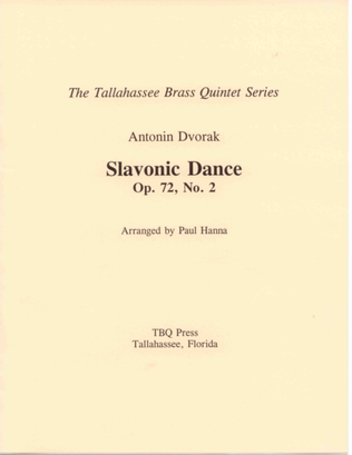 Book cover for Slavonic Dance, Op. 72, No. 2