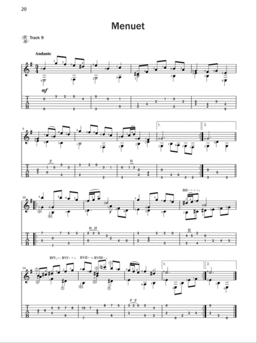 Basix Guitar TAB Classics -- J. S. Bach Classical Guitar scores gallery preview page 5