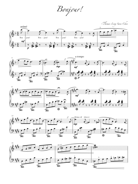 Farewell Waltz by Glinka (with “Bonjour” an original piece)
