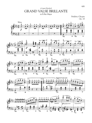 Book cover for Grand valse brillante in E-flat Major, Op. 18