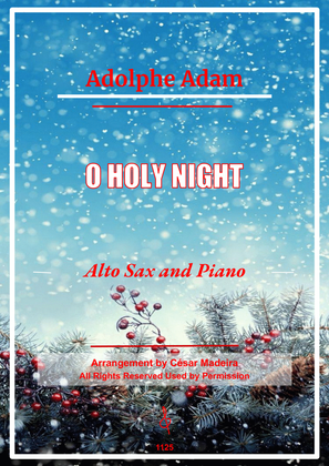 O Holy Night - Alto Sax and Piano (Full Score and Parts)