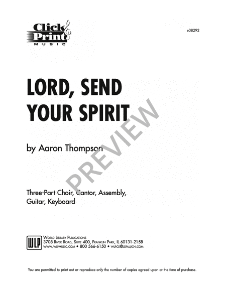 Lord, Send Your Spirit