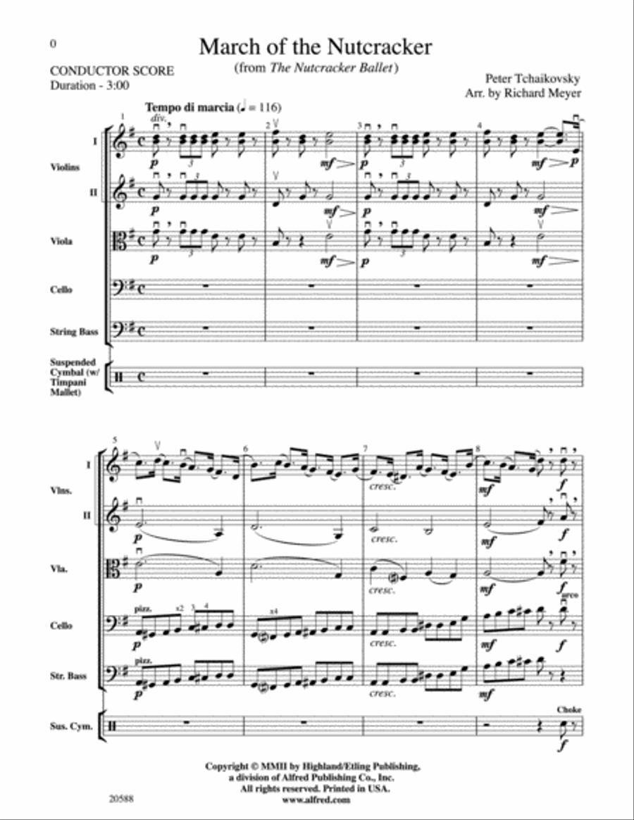 March of the Nutcracker String Orchestra scores gallery preview page 2