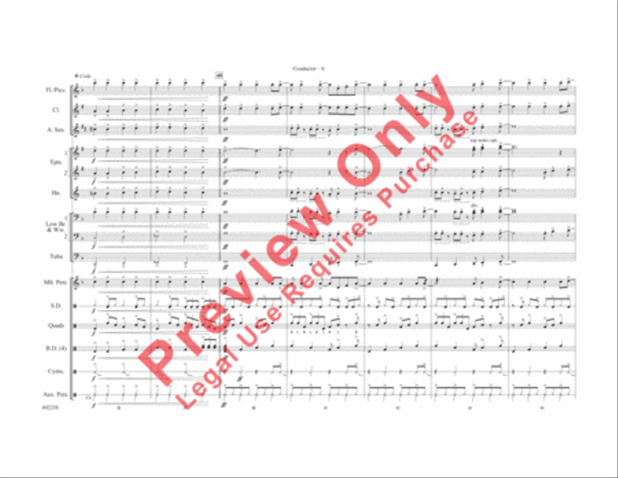 Does Anybody Really Know What Time It Is? Marching Band scores gallery preview page 7