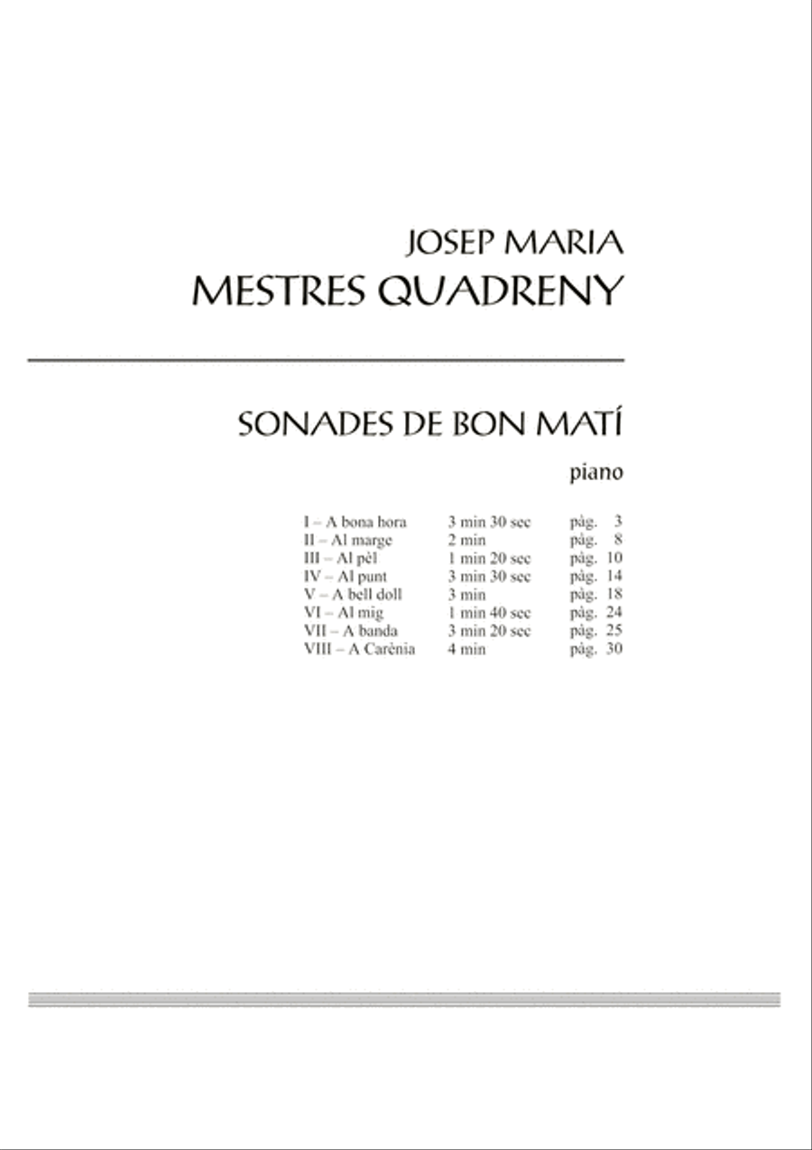 Sonades de bon matí Piano Solo scores gallery preview page 3