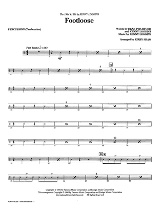Footloose (arr. Kirby Shaw) - Percussion