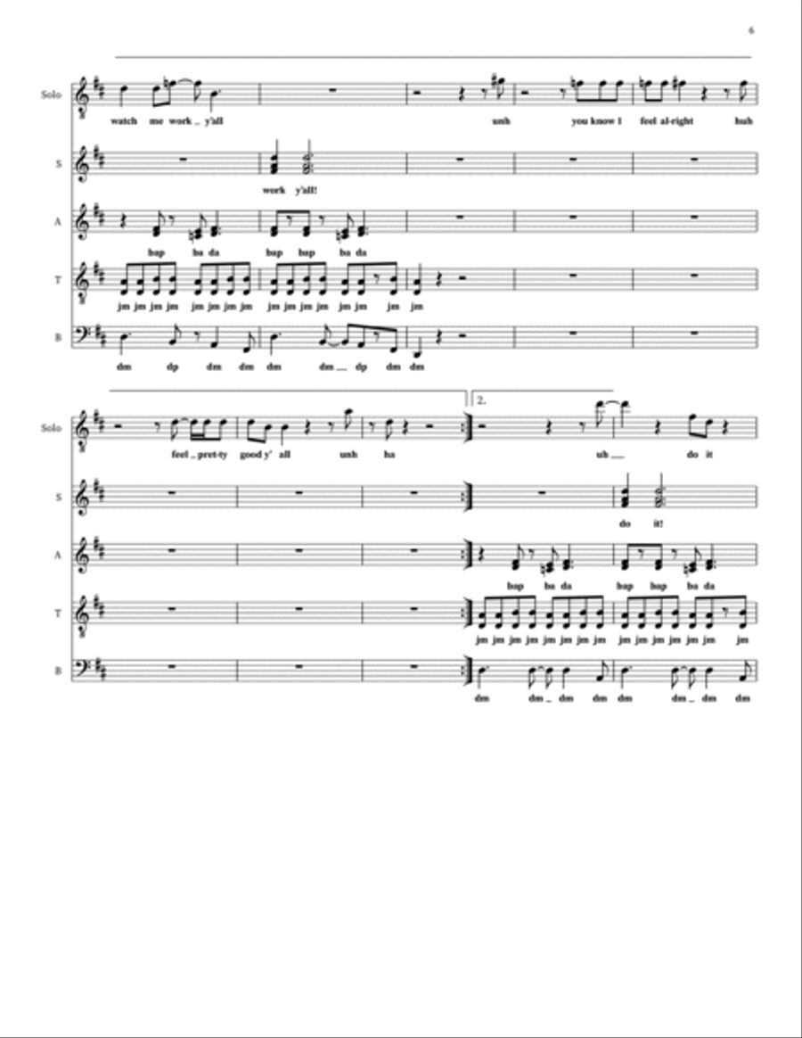 Land Of A Thousand Dances 4-Part scores gallery preview page 6