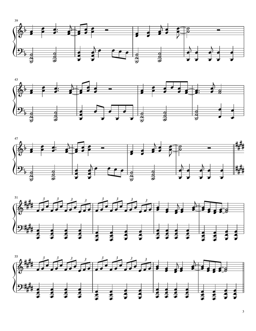 Da Da Dance (feat. Tak Matsumoto) Piano Solo scores gallery preview page 3