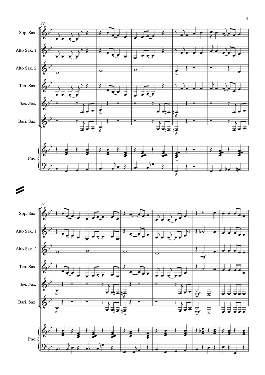 King Of The Road Woodwind Ensemble scores gallery preview page 5