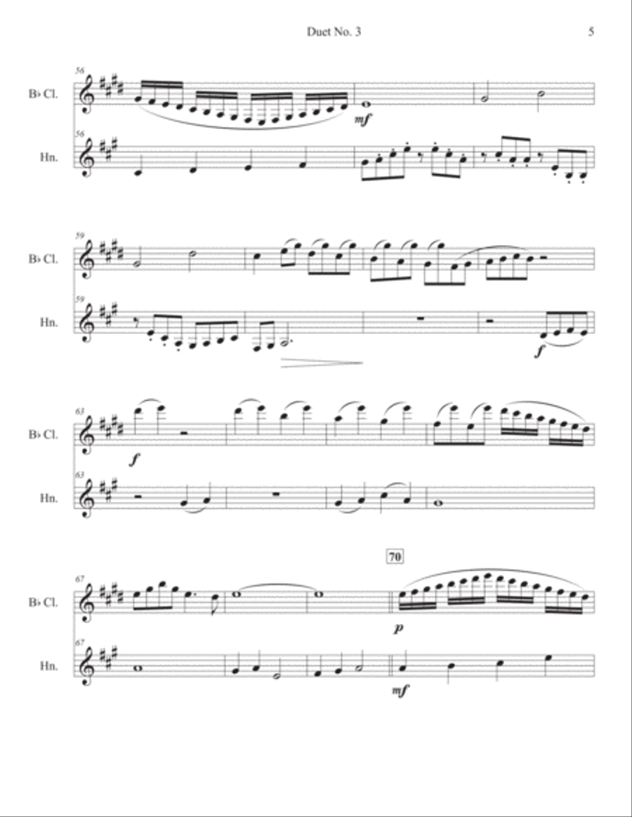 Duet No. 3: Rondo Woodwind Ensemble scores gallery preview page 5