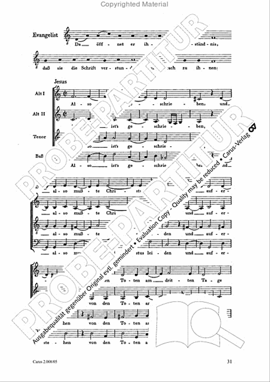 Auferstehungs-Historie SSAATB scores gallery preview page 32