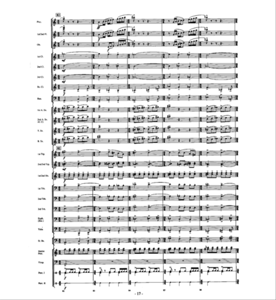 Agua's Whelm Agua's Whelm Concert Band scores gallery preview page 16