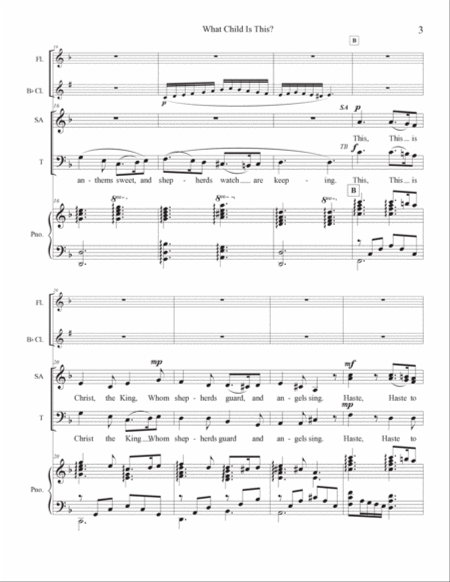 What Child Is This? 3-Part scores gallery preview page 4