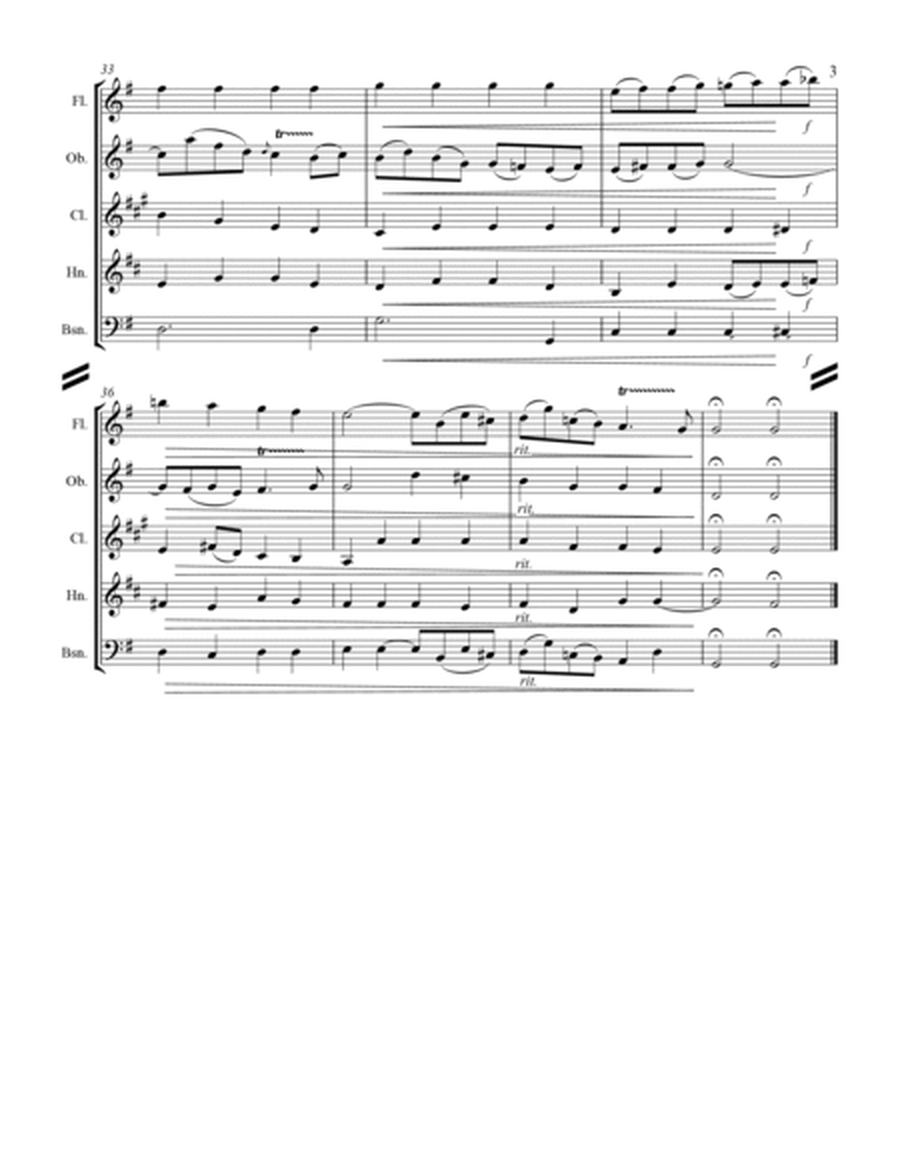 Arioso - from Cantata No. 156 (for Woodwind Quintet) image number null