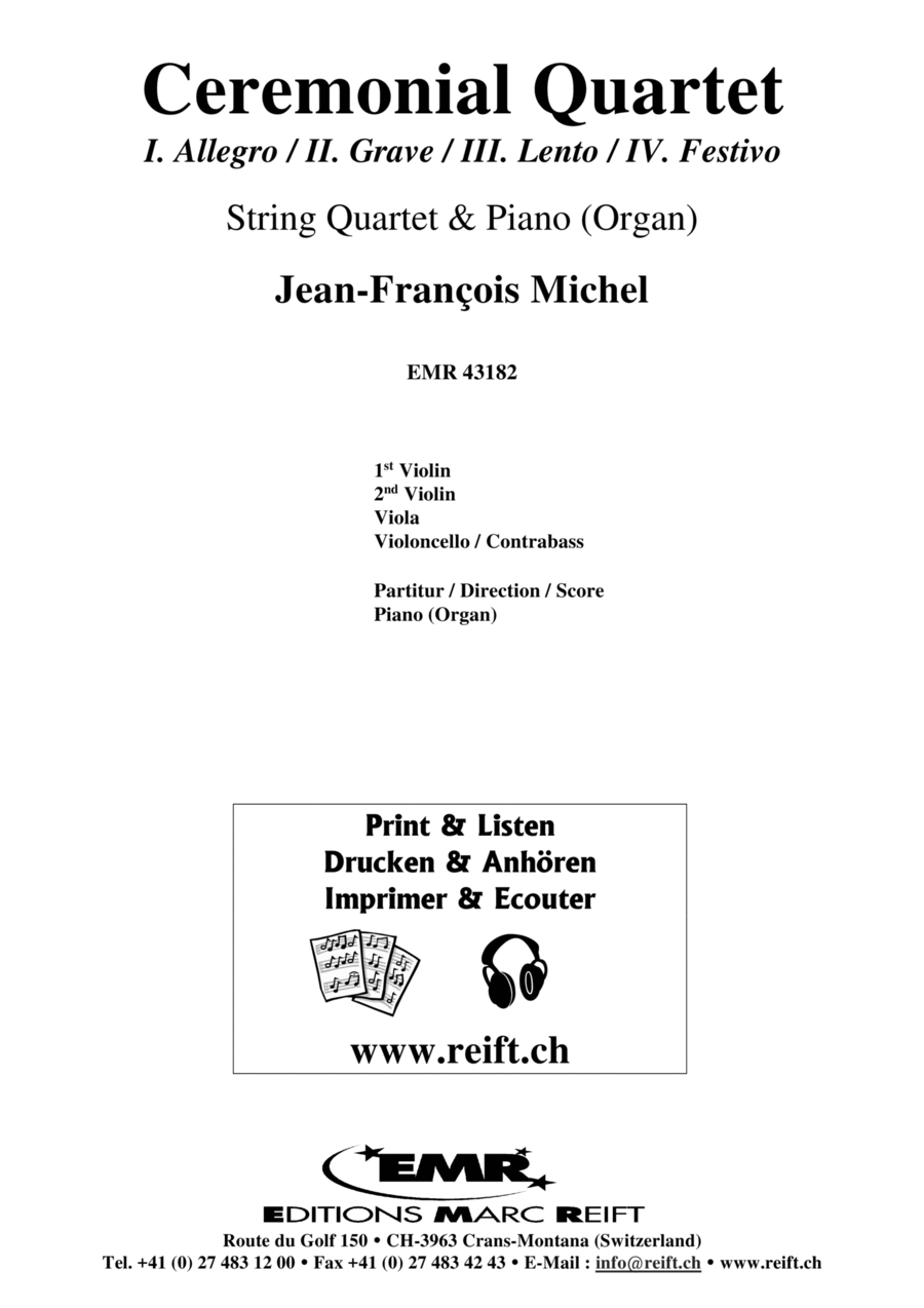 Ceremonial Quartet String Quartet scores gallery preview page 1