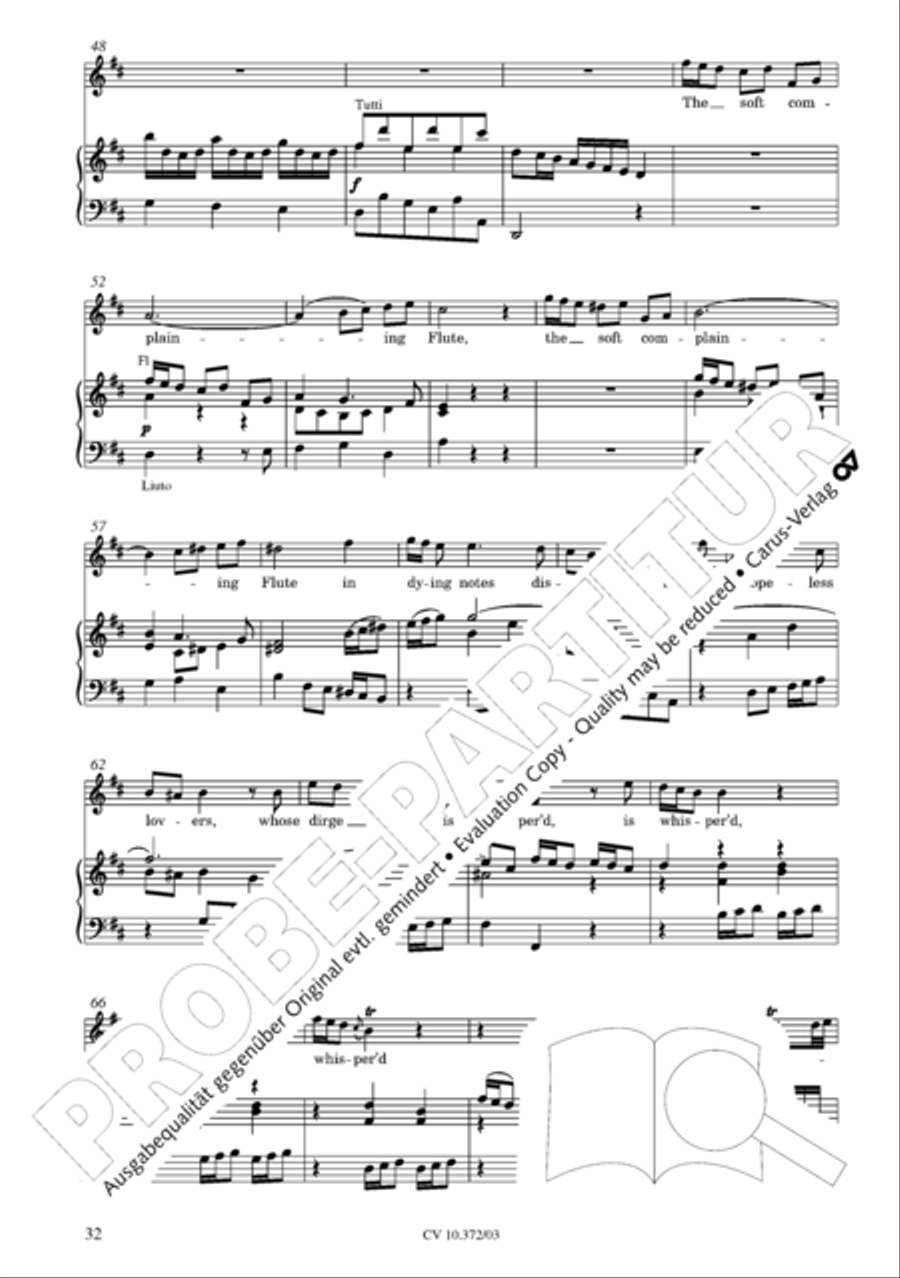 Ode for St. Cecilias Day 4-Part scores gallery preview page 33