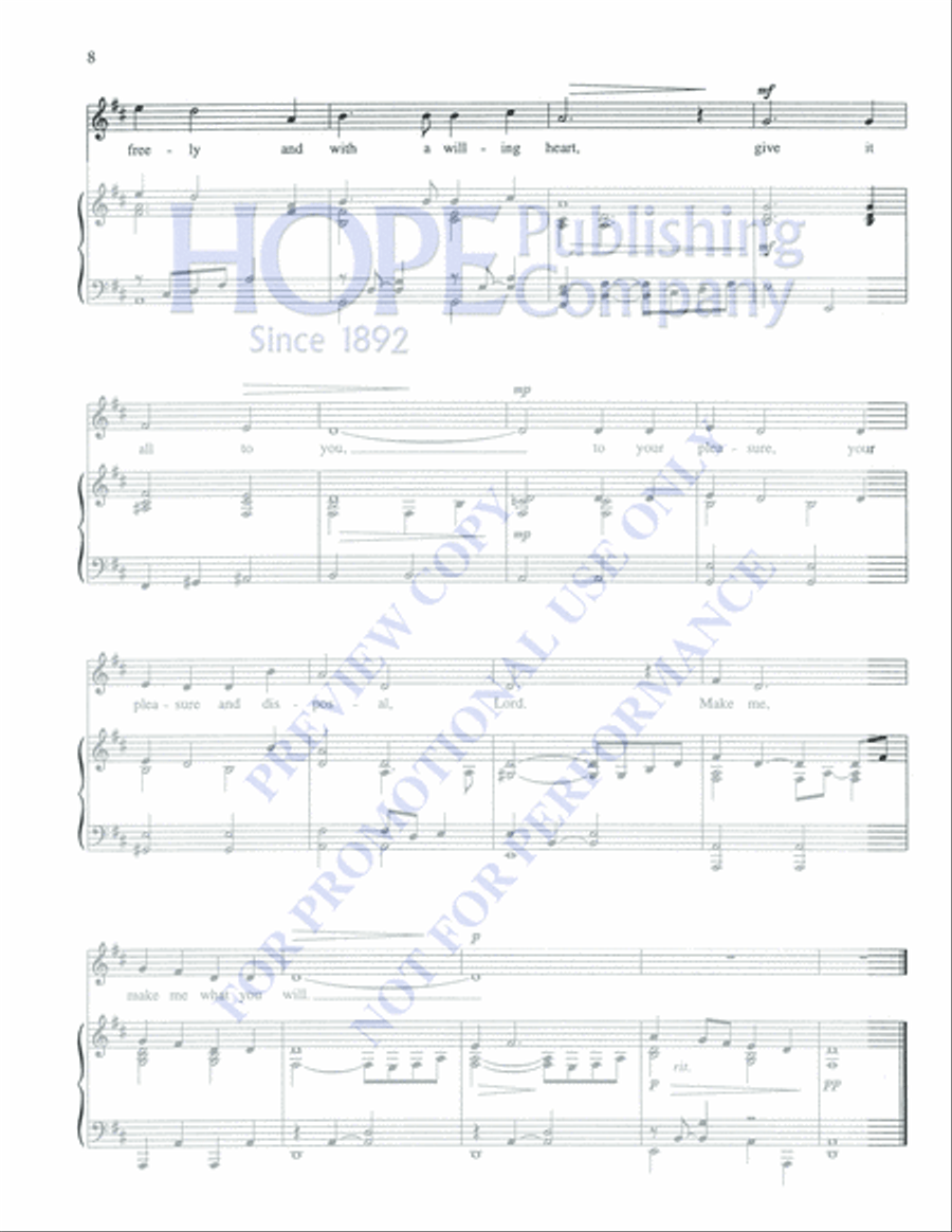 A Song of Joy Medium Voice scores gallery preview page 10