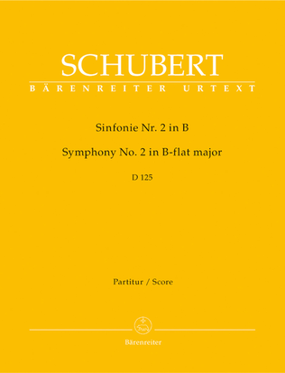 Symphony, No. 2 B flat major D 125