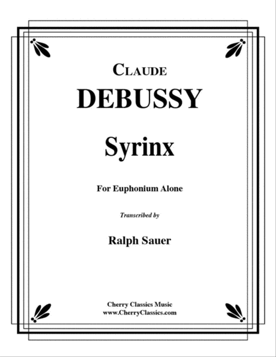 Syrinx for Unaccompanied Euphonium Euphonium scores gallery preview page 1