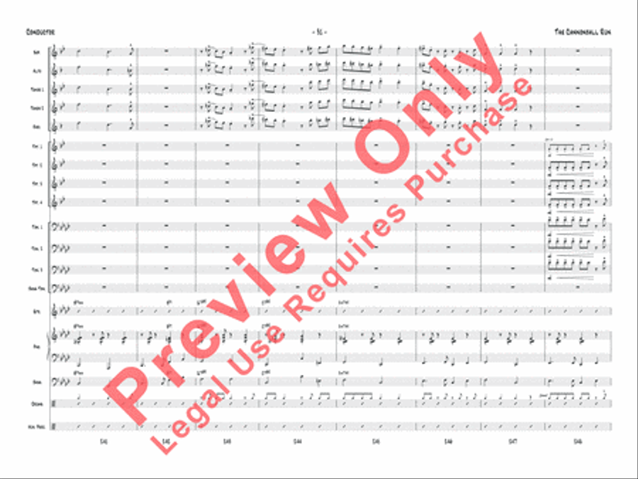 The Cannonball Run Jazz Ensemble scores gallery preview page 32