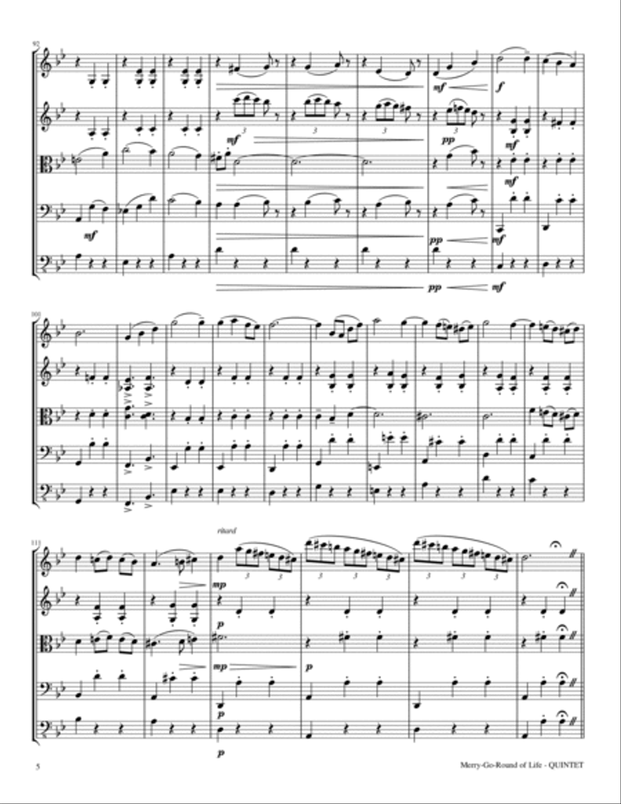 Merry-go-round Of Life String Orchestra scores gallery preview page 6