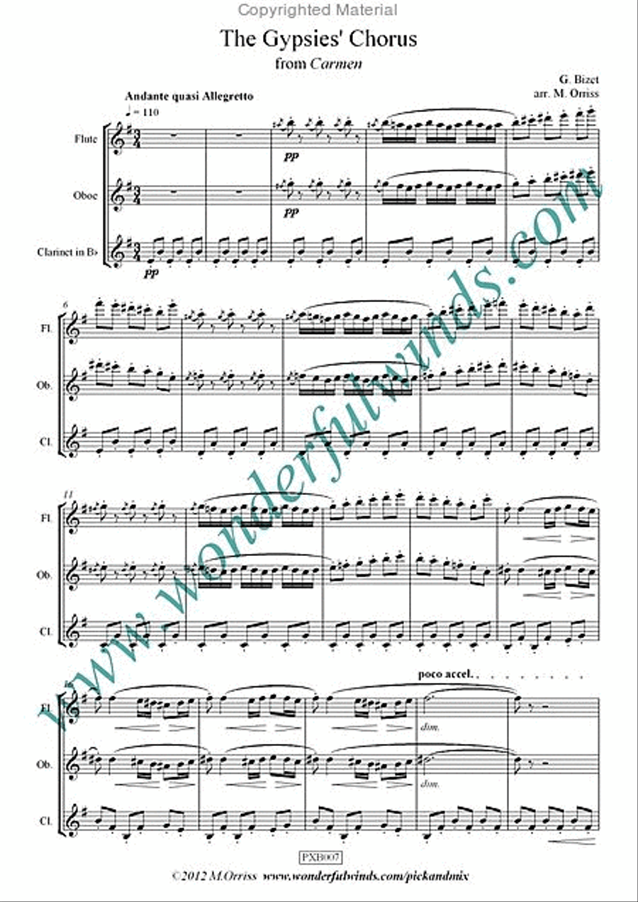The Gypsies' Chorus Choir scores gallery preview page 2