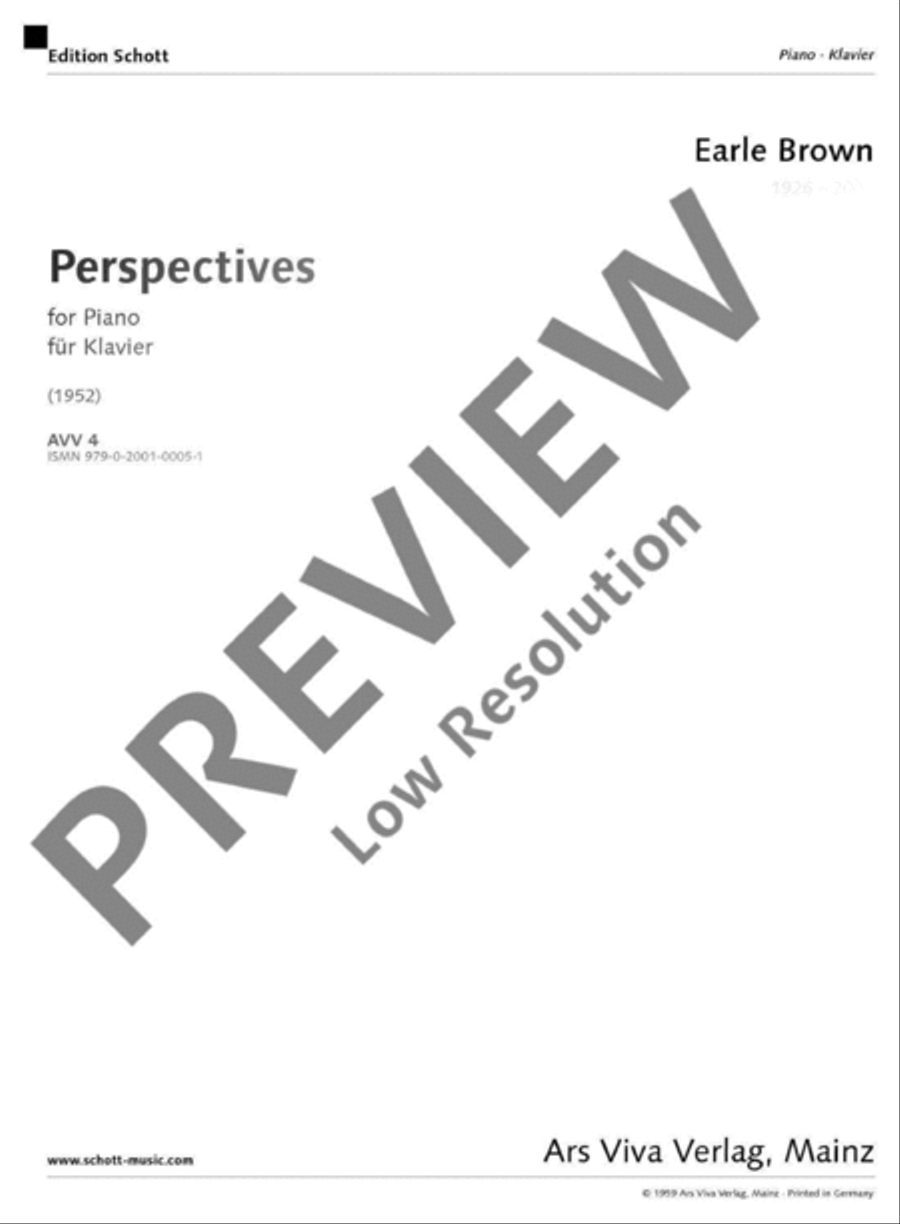 Perspectives for Piano Piano Solo scores gallery preview page 2