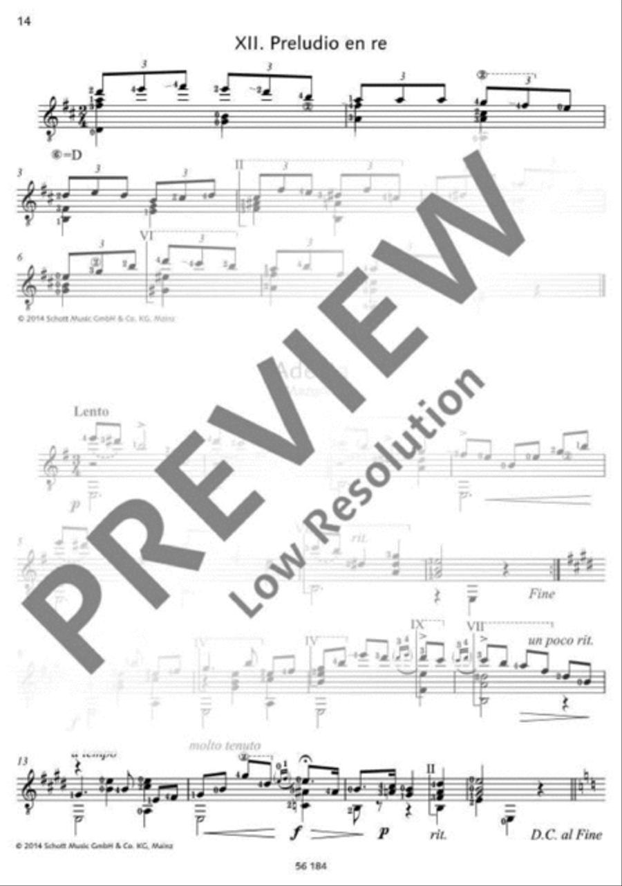 Tárrega for Guitar Classical Guitar scores gallery preview page 15