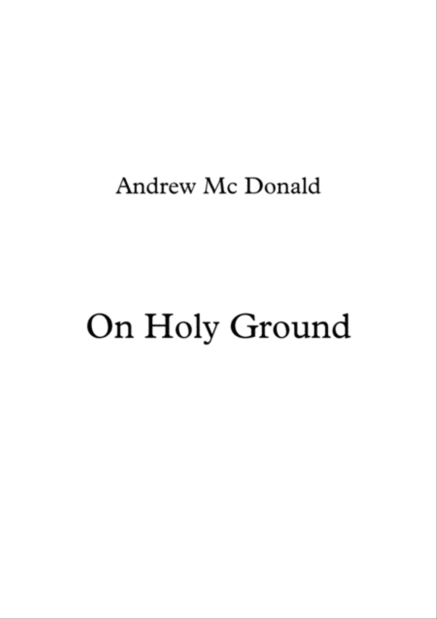 On Holy Ground On Holy Ground Voice scores gallery preview page 1