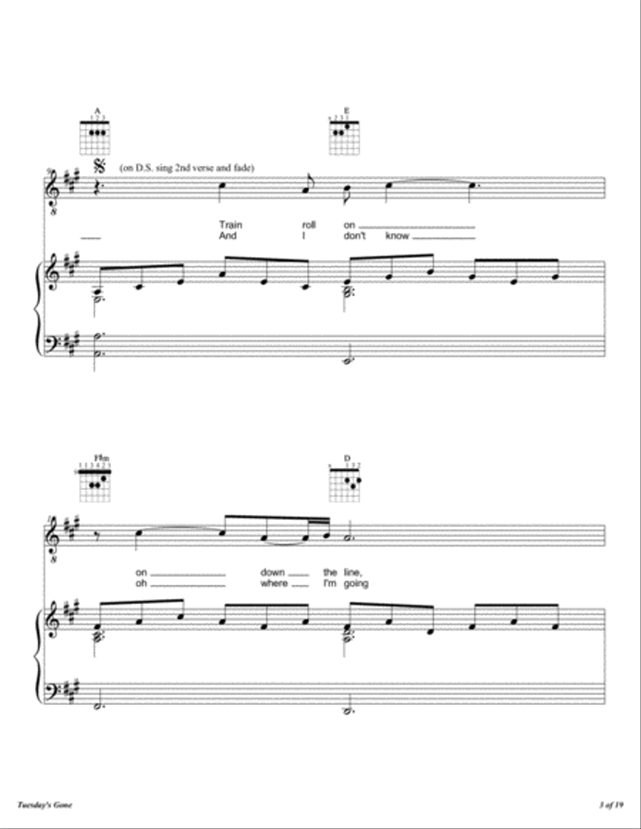 Tuesday's Gone Voice scores gallery preview page 4