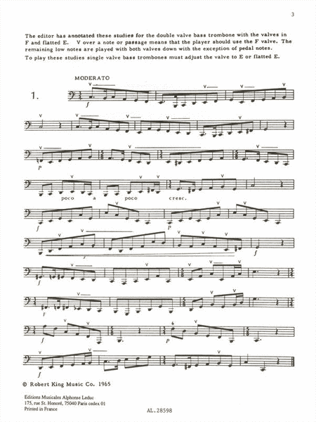 Shifting Meter Studies (trombone-bass Solo)