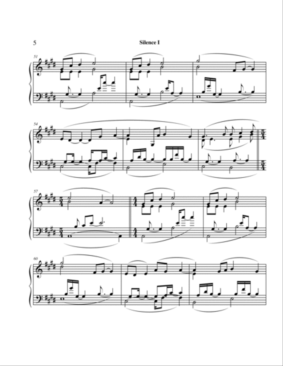 In Silence Piano Solo scores gallery preview page 6