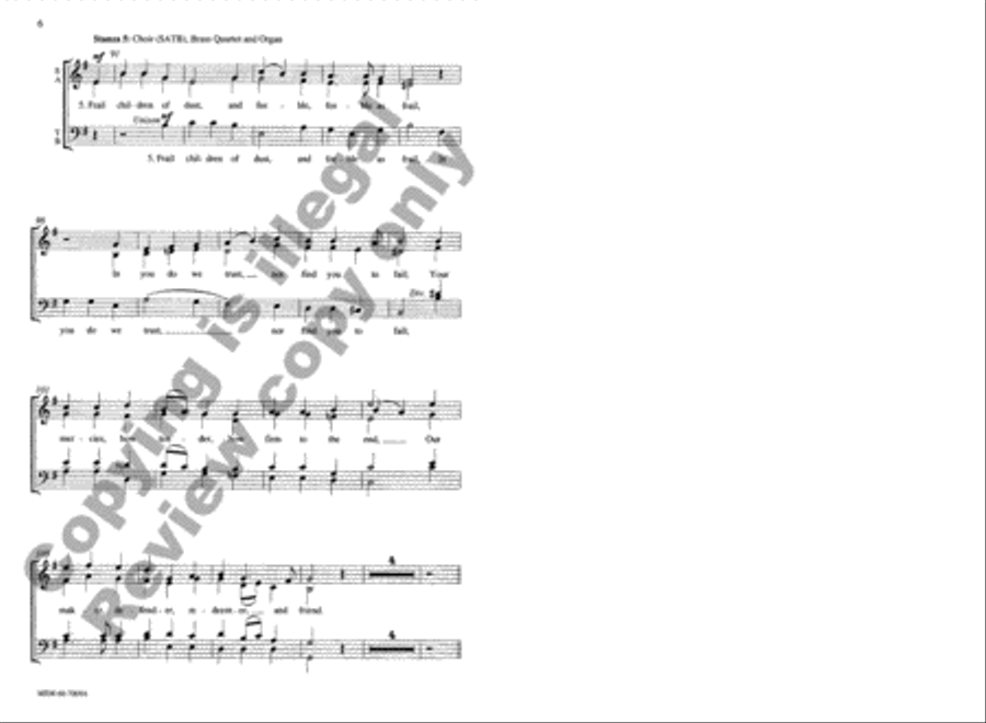 Oh, Worship the King (Choral Score) 4-Part scores gallery preview page 6