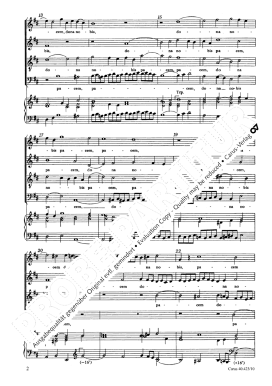 Dona nobis pacem SSATB scores gallery preview page 3