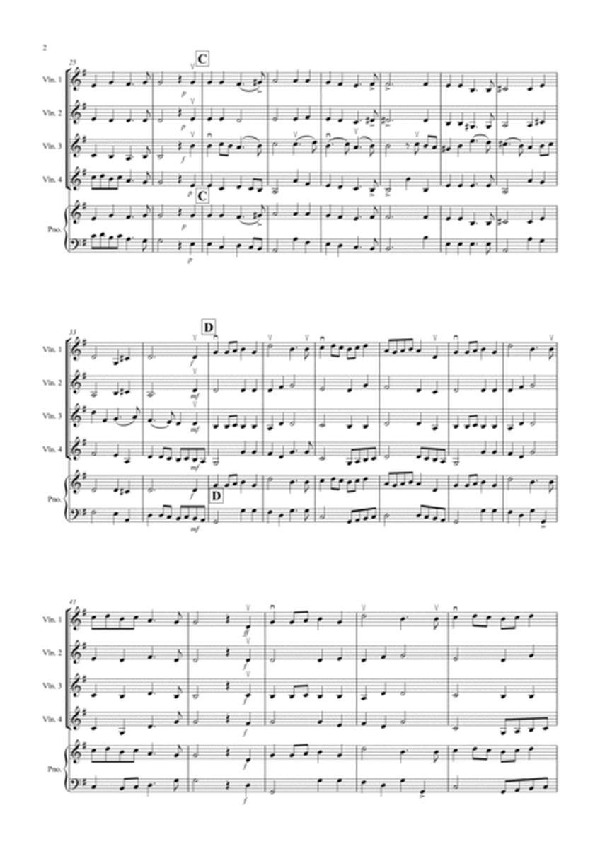 2 Classical Favourites for Violin Quartet (volume three) image number null