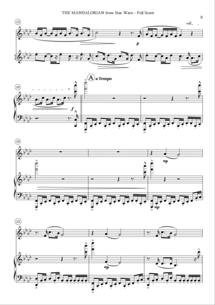 The Mandalorian Chamber Music scores gallery preview page 3