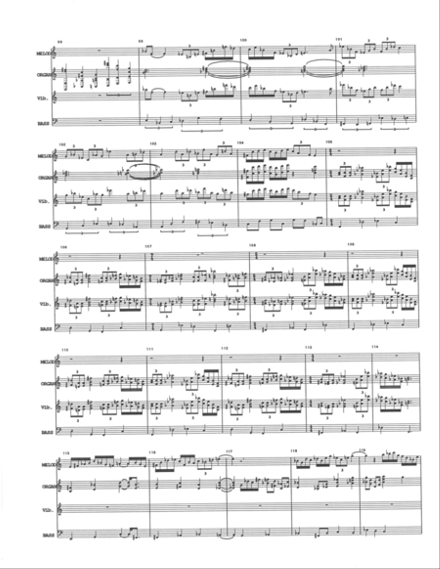 Anastasia - A reduction for four instruments Large Ensemble scores gallery preview page 5