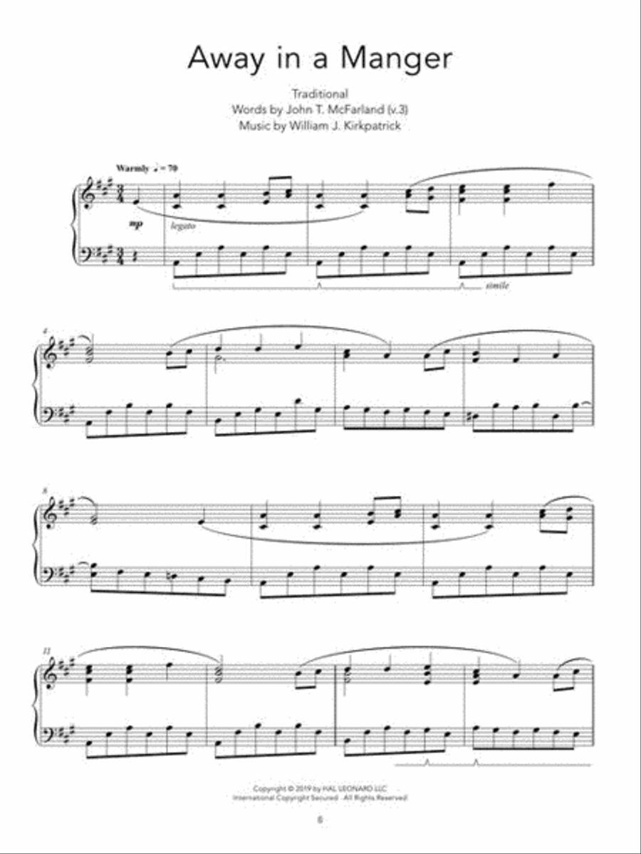 Peaceful Christmas Piano Solos Piano Solo scores gallery preview page 6