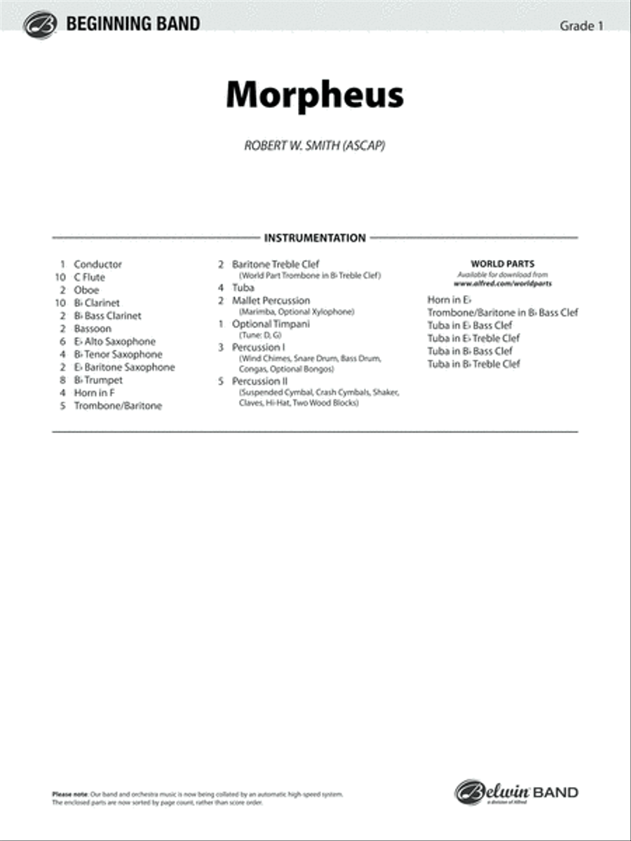Morpheus Concert Band scores gallery preview page 2