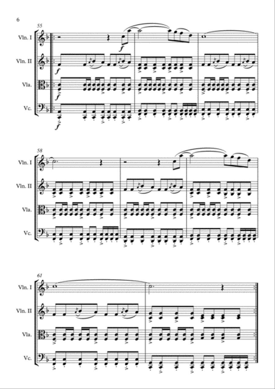 The Scientist String Quartet scores gallery preview page 6