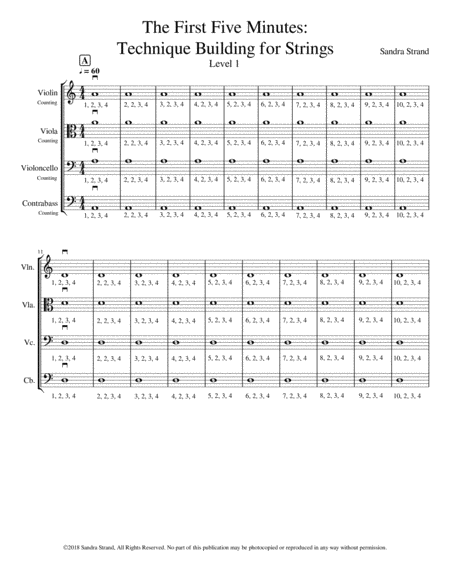 The First Five Minutes:Technique Building for Strings - Level 1 image number null