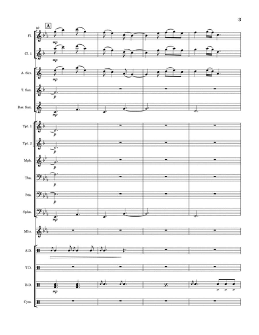 Soldier, Poet, King Marching Band scores gallery preview page 3