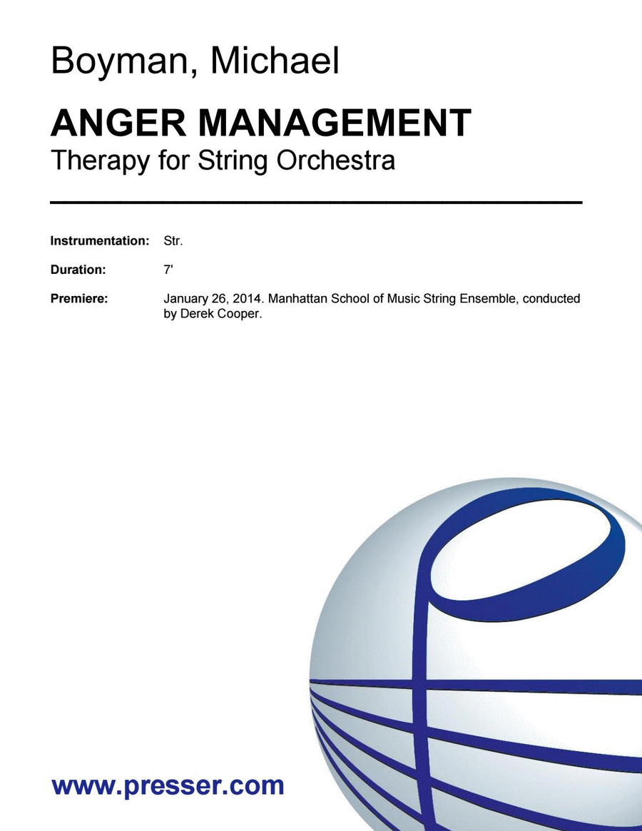 Anger Management Chamber Music scores gallery preview page 1