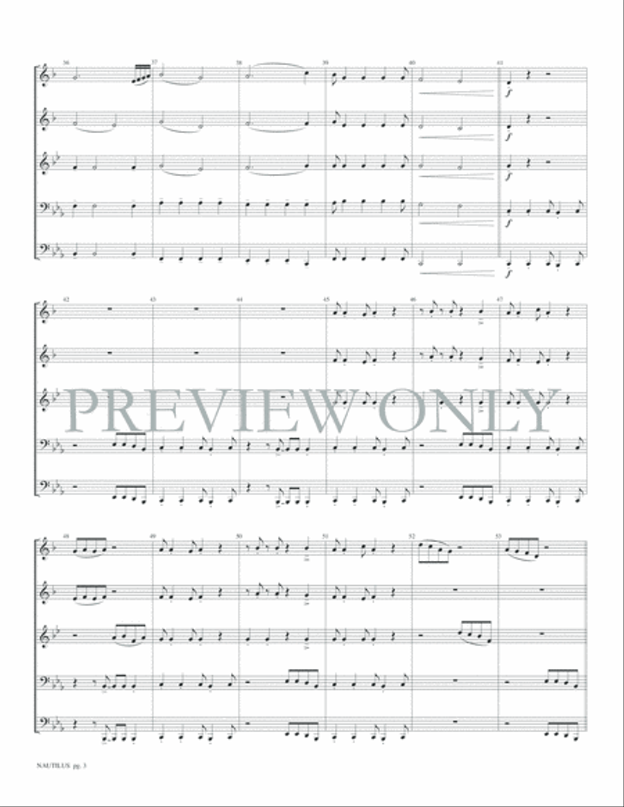 Nautilus Nautilus Brass Quintet scores gallery preview page 5